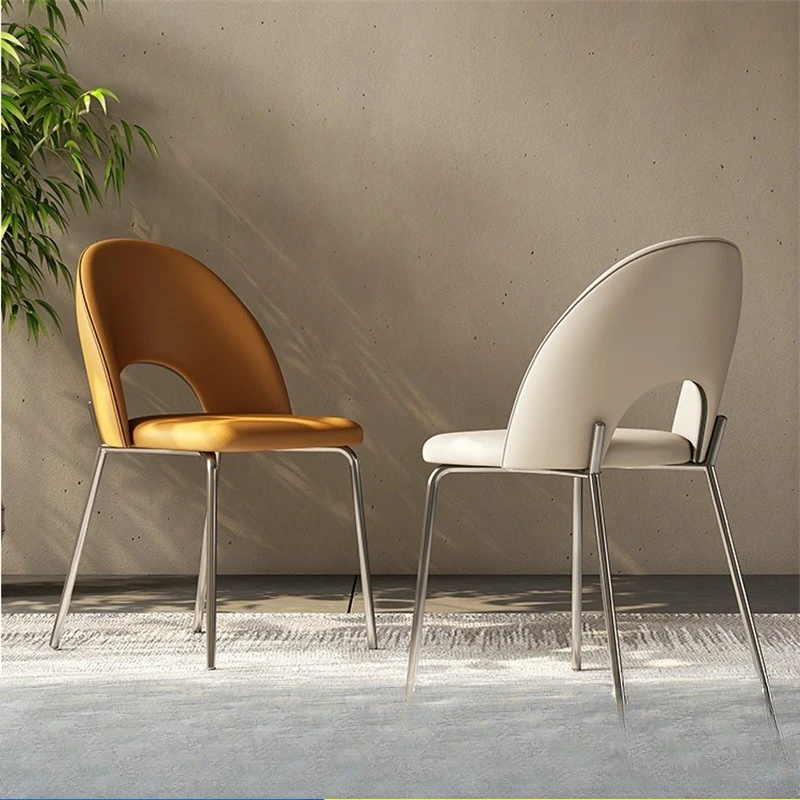 Light designer Italian minimalist home use for hotels, restaurants, cafes, and model homes, stainless steel backrest chairs
Light designer Italian minimalist home use for hotels, restaurants, cafes, and model homes, stainless steel backrest chairs