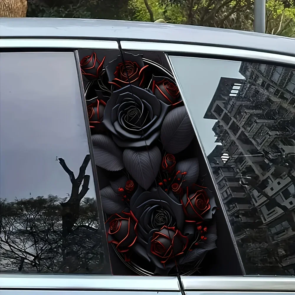 2 Black Rose Theme Car B-Pillar Stickers Durable Pooh Material Semi-Glossy Easy to Apply and Waterproof car accessories stickers
2 Black Rose Theme Car B-Pillar Stickers Durable Pooh Material Semi-Glossy Easy to Apply and Waterproof car accessories stickers