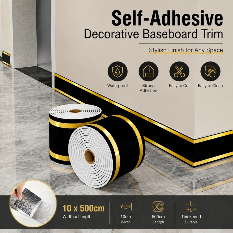 5Mx10cm DIY Thick Marble Wallpaper Roll, Self-Adhesive Removable Waterproof Wall Sticker for TV Walls, Corners & Kitchen Borders
5Mx10cm DIY Thick Marble Wallpaper Roll, Self-Adhesive Removable Waterproof Wall Sticker for TV Walls, Corners & Kitchen Borders