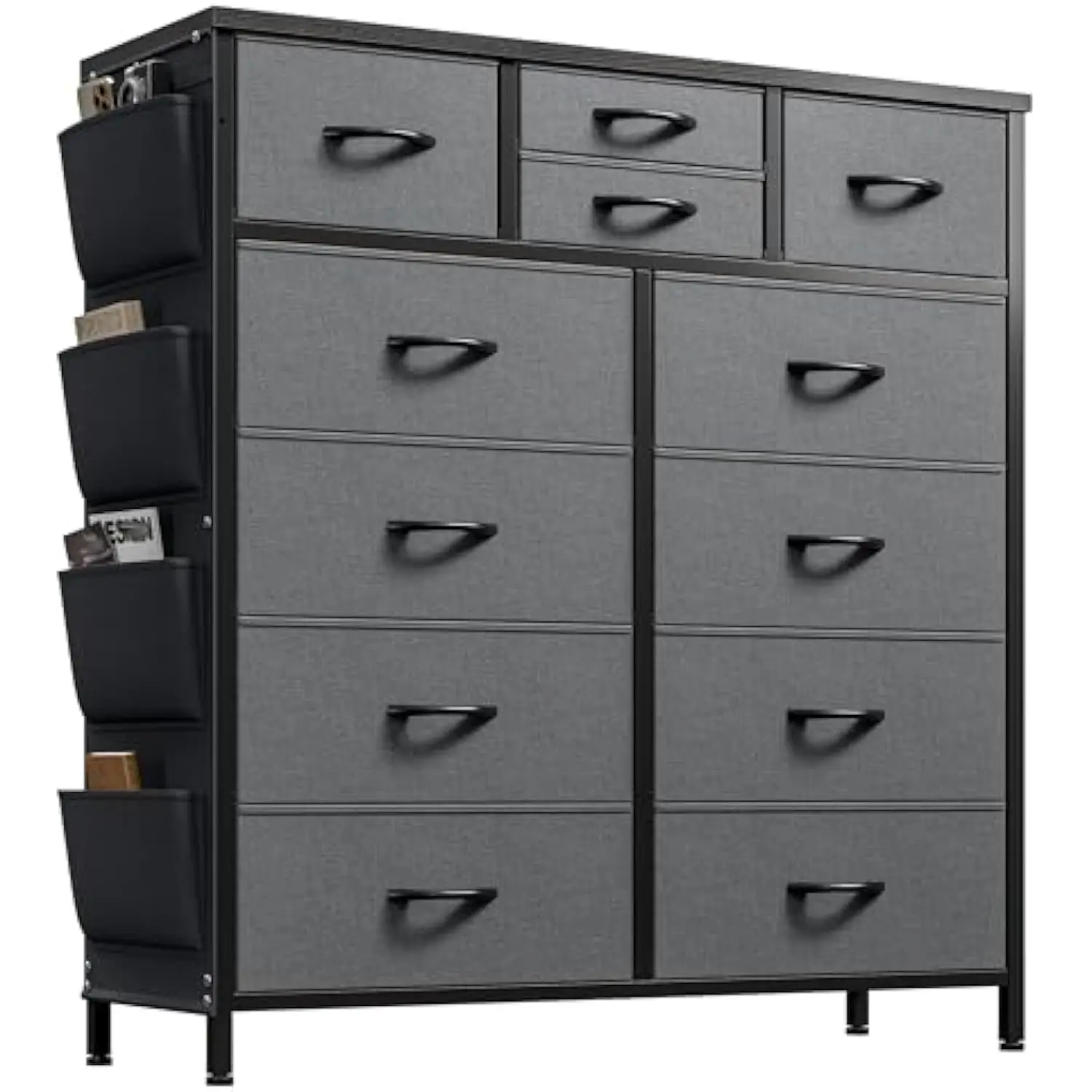 Комод для спальни с 12-мя ящиками, высокими комодами и комодом с боковыми карманами, тканевый комод для спальни, шкаф, H
Комод для спальни с 12-мя ящиками, высокими комодами и комодом с боковыми карманами, тканевый комод для спальни, шкаф, H