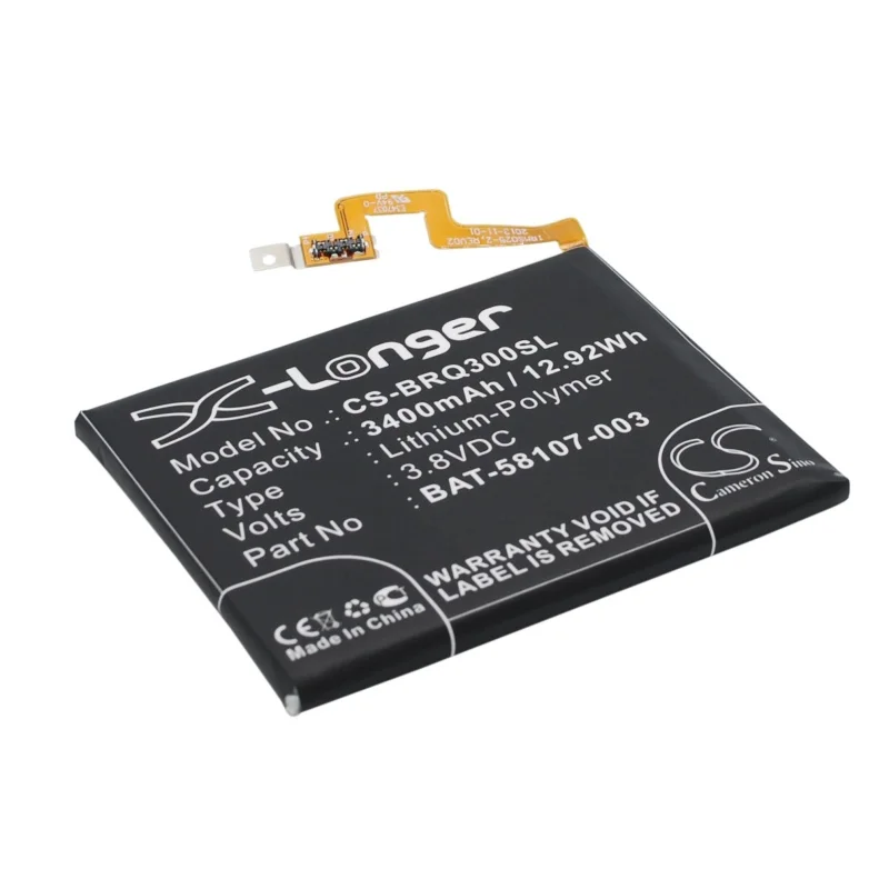3400mAh 100% NEW High Quality Battery BAT-58107-003 for BlackBerry Passport, Passport 4G, Q30,SQW100-1,SQW100-3, Windermere
3400mAh 100% NEW High Quality Battery BAT-58107-003 for BlackBerry Passport, Passport 4G, Q30,SQW100-1,SQW100-3, Windermere