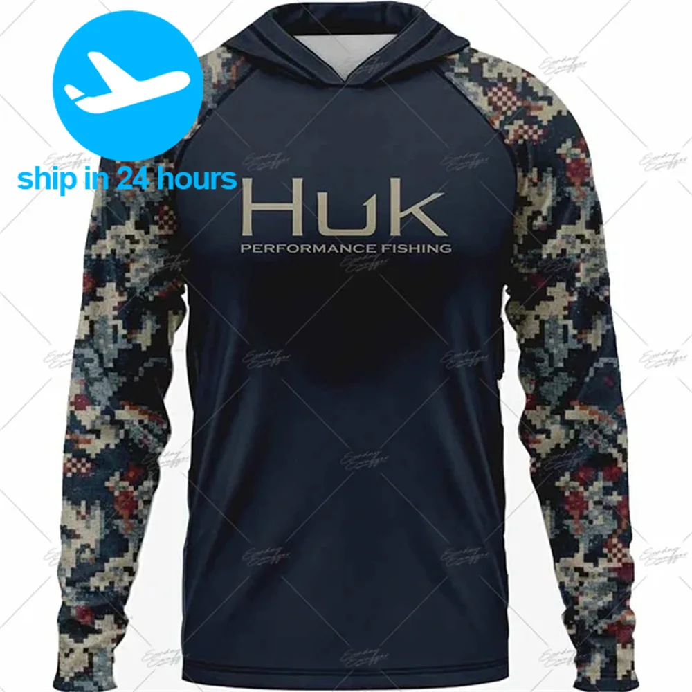 Men HUK Hoodies Fishing Shirt Camouflage Fishing Clothing Camping Hiking Sun Protection Breathable Fishing Suit Camisa De Pesca
Men HUK Hoodies Fishing Shirt Camouflage Fishing Clothing Camping Hiking Sun Protection Breathable Fishing Suit Camisa De Pesca