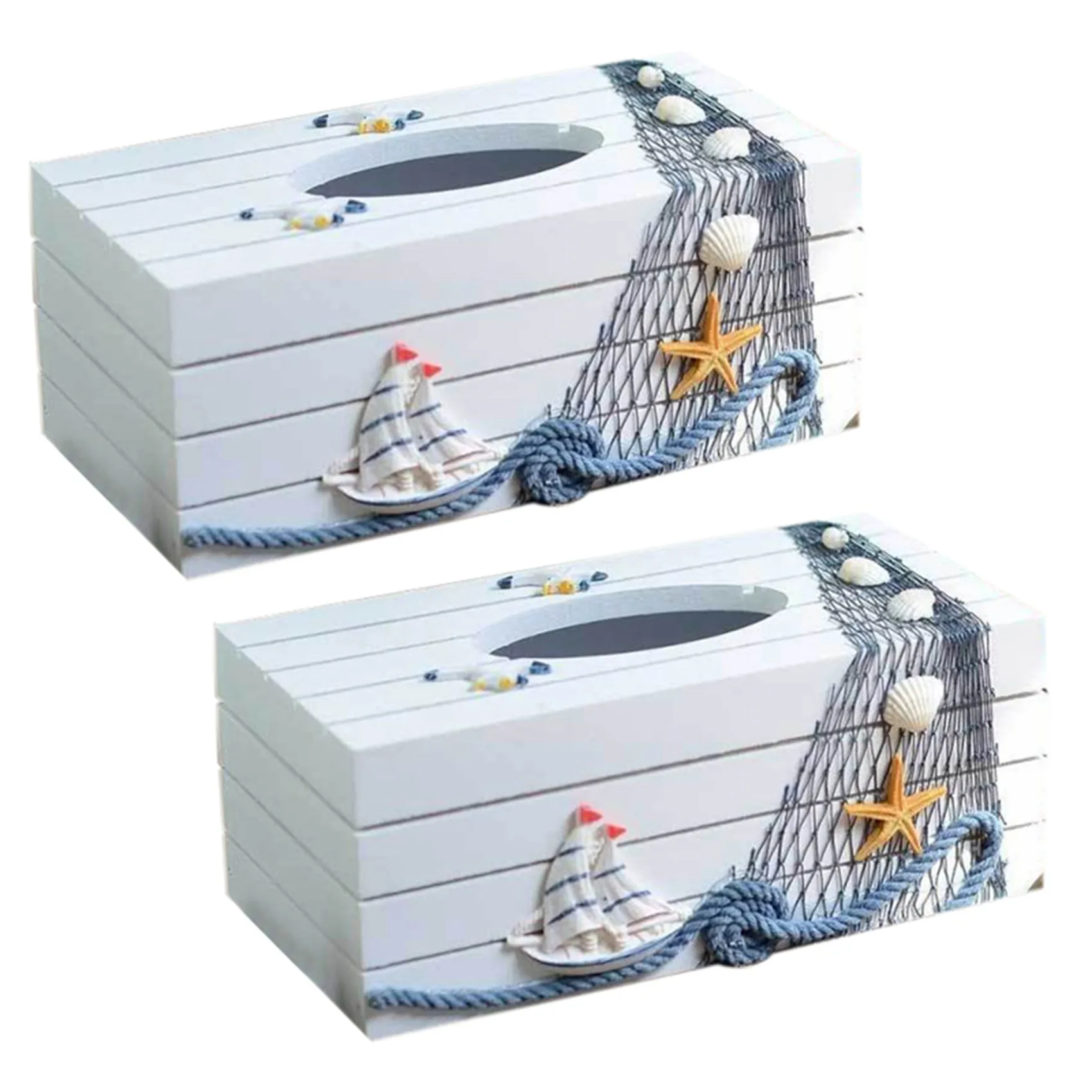 TFTP-2X Mediterranean Style Marine Series Tissue Box Cover Paper Home Decoration Toilet Paper Holder Wooden Tissue Box
TFTP-2X Mediterranean Style Marine Series Tissue Box Cover Paper Home Decoration Toilet Paper Holder Wooden Tissue Box