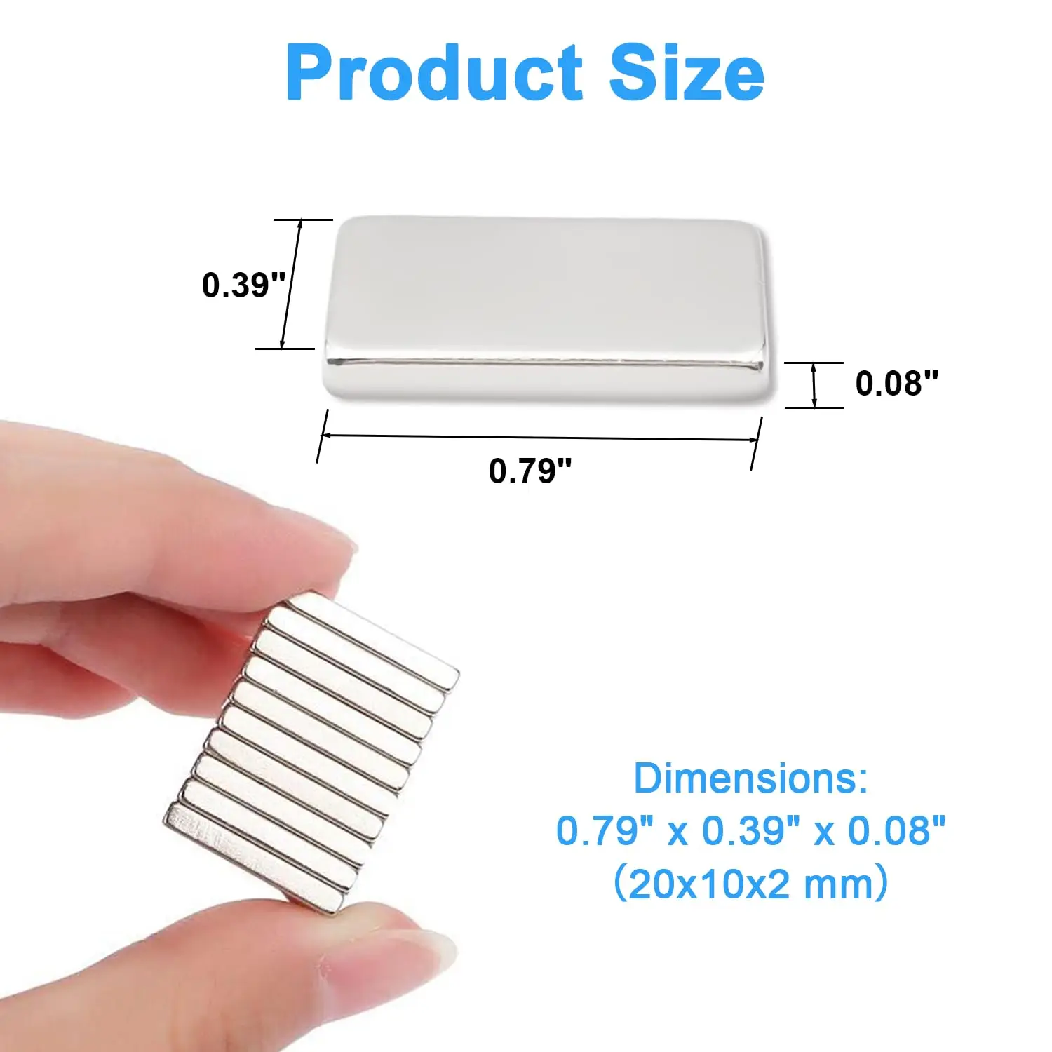 Strong Neodymium Magnets Bar 20x10x2mm Neodymium Magnet NdFeB Block Super Powerful Strong Permanent Magnet Iron Boron Magnets
Strong Neodymium Magnets Bar 20x10x2mm Neodymium Magnet NdFeB Block Super Powerful Strong Permanent Magnet Iron Boron Magnets
