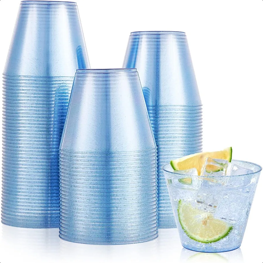 100 Pack 9 oz Blue Plastic Cups Cups Tumblers Elegant Blue Glitter Party Glasses Perfect for Wedding Thanksgiving Day Christma
100 Pack 9 oz Blue Plastic Cups Cups Tumblers Elegant Blue Glitter Party Glasses Perfect for Wedding Thanksgiving Day Christma