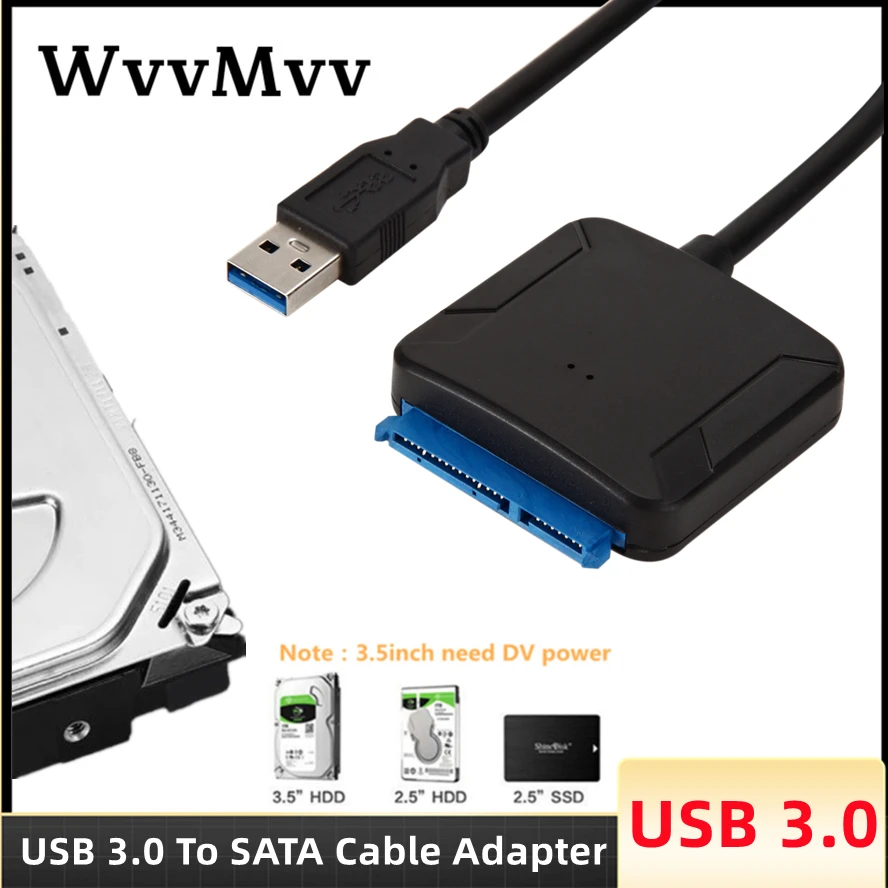 USB 3.0 To Sata Adapter Converter Cable Support 2.5/3.5 inch SSD HDD SATA III Adapter Hard Drive Disk Support Cable USB To Sata
USB 3.0 To Sata Adapter Converter Cable Support 2.5/3.5 inch SSD HDD SATA III Adapter Hard Drive Disk Support Cable USB To Sata