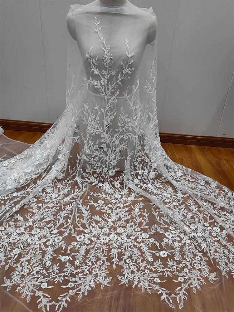 Ткань для декора свадебных платьев своими руками: тюль с бисером и пайетками, плотная вышитая сетчатая ткань для свадебных нарядов
Ткань для декора свадебных платьев своими руками: тюль с бисером и пайетками, плотная вышитая сетчатая ткань для свадебных нарядов