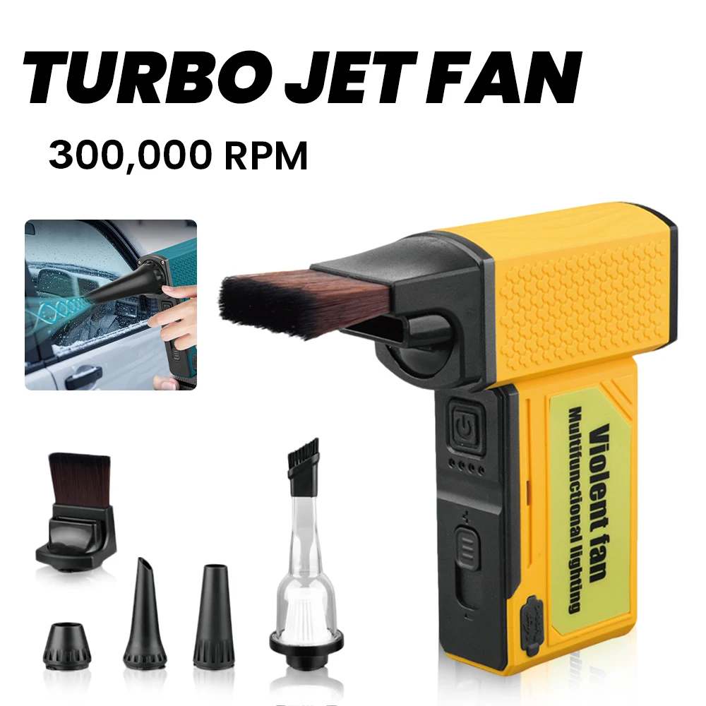 F033 Турбоструйный вентилятор, 300000 об/мин, бесщеточный двигатель, мощный воздуходувка, скорость ветра, 52 м/с, 8000 мАч, струйный вентилятор, комплекты вакуумных пылесосов 
F033 Турбоструйный вентилятор, 300000 об/мин, бесщеточный двигатель, мощный воздуходувка, скорость ветра, 52 м/с, 8000 мАч, струйный вентилятор, комплекты вакуумных пылесосов