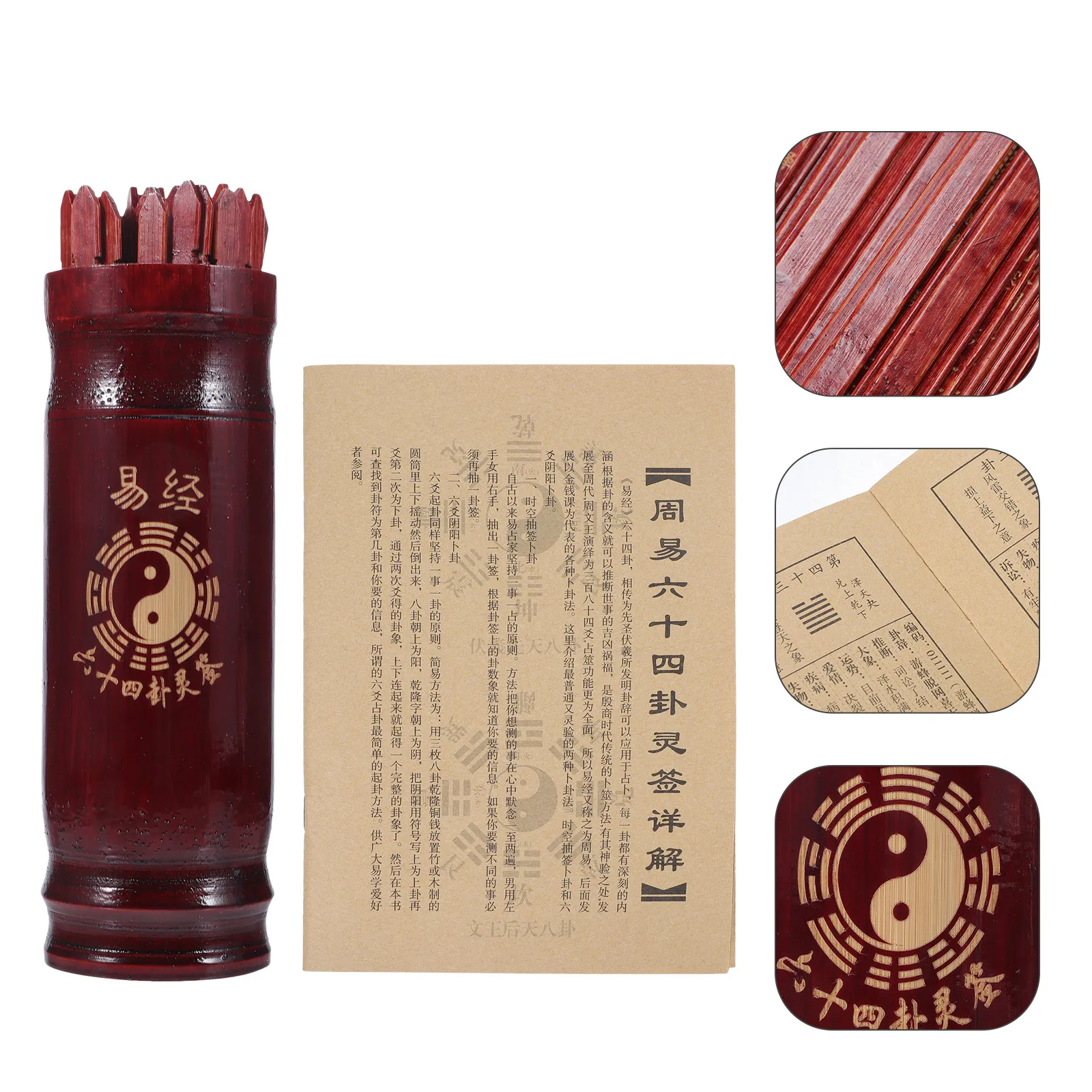 1Set Chinese Fortune Telling Sticks Bucket Book Divination Game Props for Home Office Temple Family Gathering
1Set Chinese Fortune Telling Sticks Bucket Book Divination Game Props for Home Office Temple Family Gathering