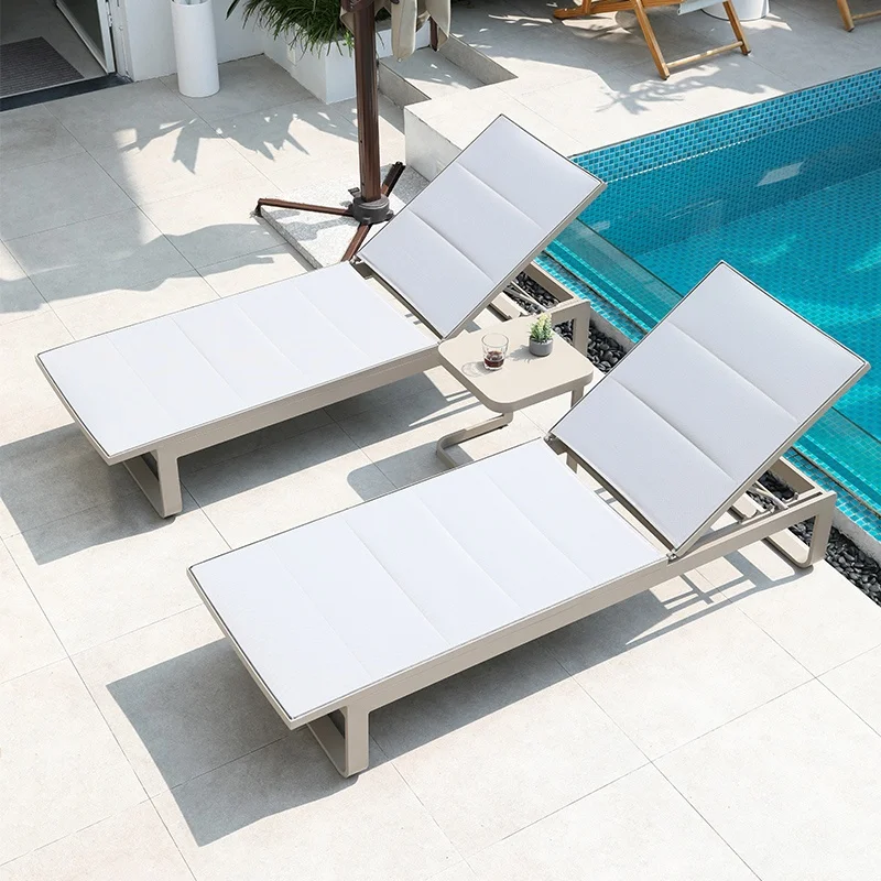 Modern Outdoor Aluminium Sun Lounger Swimming Pool Beach Chair with Waterproof Cushion Foldable Design
Modern Outdoor Aluminium Sun Lounger Swimming Pool Beach Chair with Waterproof Cushion Foldable Design