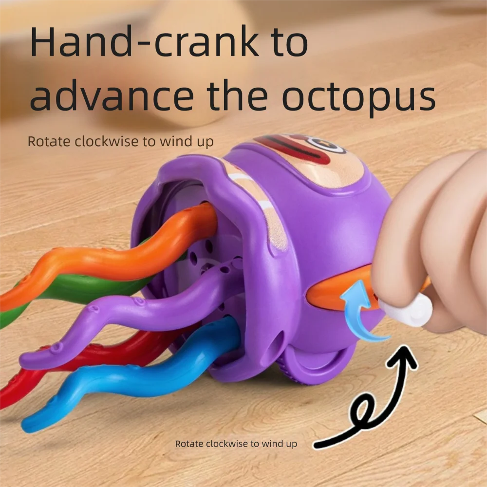 Magic Dancing Octopus Toy Clown Shape Clockwork Auto-Dance Octopus Automatic Obstacle Avoidance Crawling Dancing 
Magic Dancing Octopus Toy Clown Shape Clockwork Auto-Dance Octopus Automatic Obstacle Avoidance Crawling Dancing