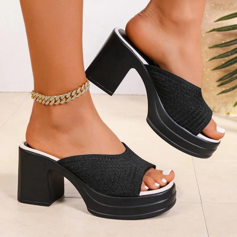 2025 Summer Women's Open-Toe Thick Platform Flip Flops New Outdoor Chunky Heel Slide Slip Fashion Minimalist High Heels Zapatos
2025 Summer Women's Open-Toe Thick Platform Flip Flops New Outdoor Chunky Heel Slide Slip Fashion Minimalist High Heels Zapatos