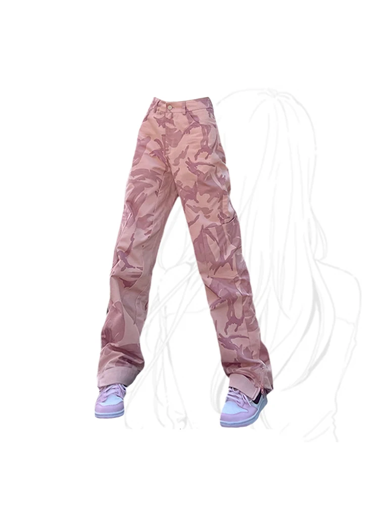 2023 Women's Cargo Pants Y2k Retro High Street Fashion High Waist Baggy Trousers Harajuku Casual Pink Wide Leg Pants Streetwear
2023 Women's Cargo Pants Y2k Retro High Street Fashion High Waist Baggy Trousers Harajuku Casual Pink Wide Leg Pants Streetwear