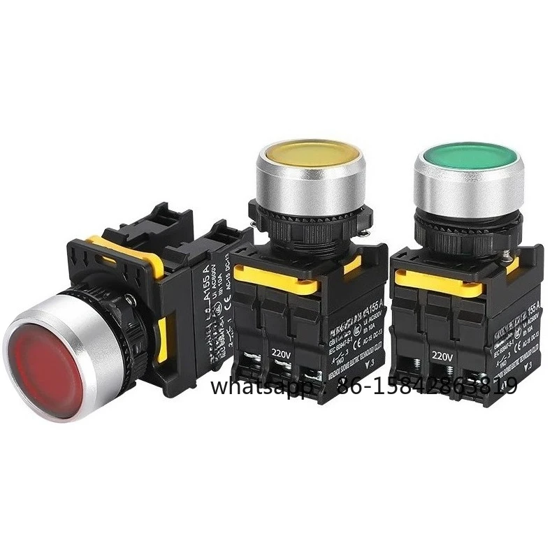 Start Button Switch Waterproof Self-reset with Lamp 22mm Power Supply with Lamp Self-locking Jog Stop Round Flat Head
Start Button Switch Waterproof Self-reset with Lamp 22mm Power Supply with Lamp Self-locking Jog Stop Round Flat Head