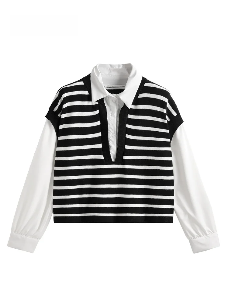 JZZDEMM Women's Loose Knitted irt Ne Pullover Long Sve Striped T Top Splicing Color Blo Vintage Sle
JZZDEMM Women's Loose Knitted irt Ne Pullover Long Sve Striped T Top Splicing Color Blo Vintage Sle