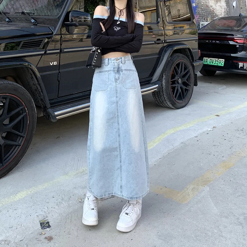 Summer Long Skirts for Women 2024 Korean Style High Quality Midi Denim Skirt Female Casual Vintage Blue Knee Length Jeans Shorts
Summer Long Skirts for Women 2024 Korean Style High Quality Midi Denim Skirt Female Casual Vintage Blue Knee Length Jeans Shorts