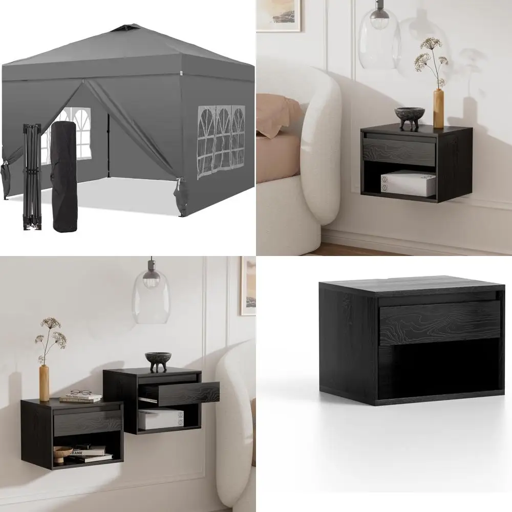 10x10 Outdoor Pop Up Canopy Tent with Vents, 3 Height Adjustments, 4 Sidewalls, Ideal for Events, Parties, and Patio Sun Shade
10x10 Outdoor Pop Up Canopy Tent with Vents, 3 Height Adjustments, 4 Sidewalls, Ideal for Events, Parties, and Patio Sun Shade