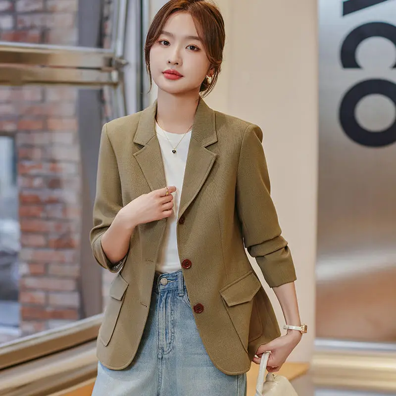 Niche Korean Version Versatile Suit Jacket Women's Spring Autumn High-end Slim Suit Temperament Casual Commuter Female Outwear
Niche Korean Version Versatile Suit Jacket Women's Spring Autumn High-end Slim Suit Temperament Casual Commuter Female Outwear