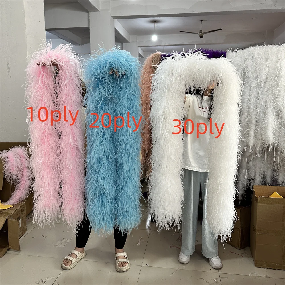 15-35PLY Ostrich Feathers Boa Fluffy Soft Feather Shawl Scarf Ribbon for Wedding Party Dance Dress Decoration Plumes Crafts
15-35PLY Ostrich Feathers Boa Fluffy Soft Feather Shawl Scarf Ribbon for Wedding Party Dance Dress Decoration Plumes Crafts