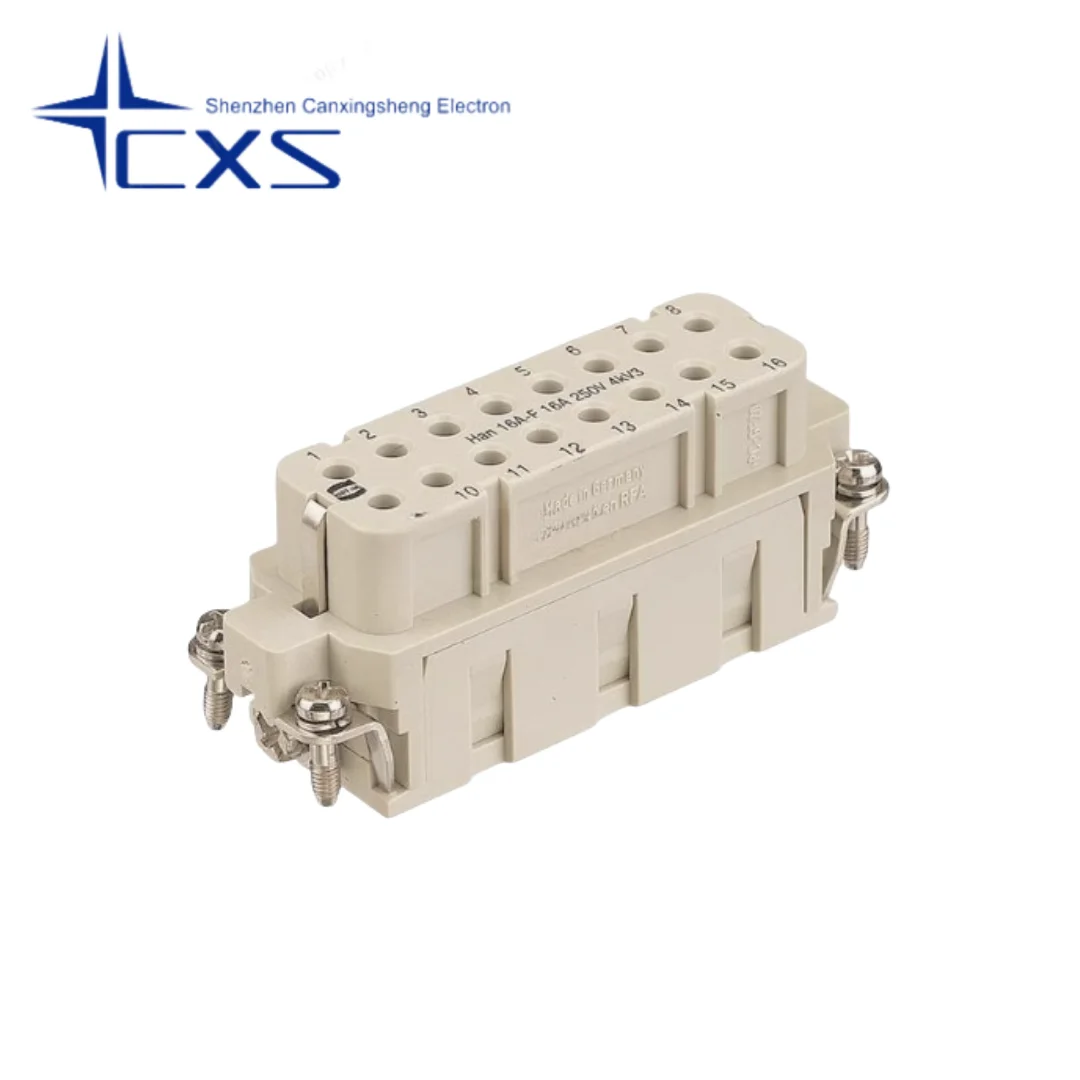 1pcs 09200163101 Germany Harding Heavy Duty Connector 16Pin Female Core HAN 16A-F Cold Press
1pcs 09200163101 Germany Harding Heavy Duty Connector 16Pin Female Core HAN 16A-F Cold Press