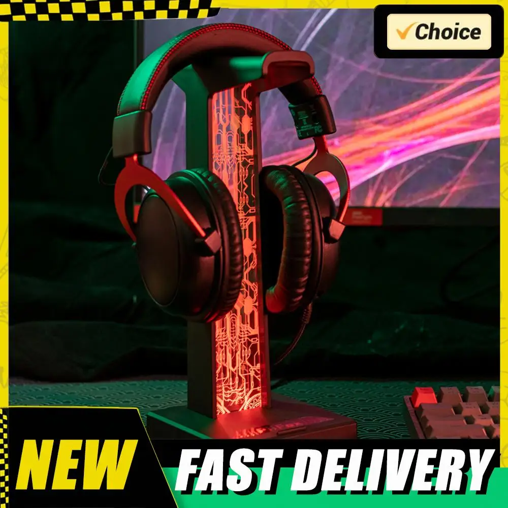 RGB Headphone Holder 10 Lighting Effects Headset Support Stand Space Saving Head Mounted Headphone Stand Rack for Table Supplies
RGB Headphone Holder 10 Lighting Effects Headset Support Stand Space Saving Head Mounted Headphone Stand Rack for Table Supplies