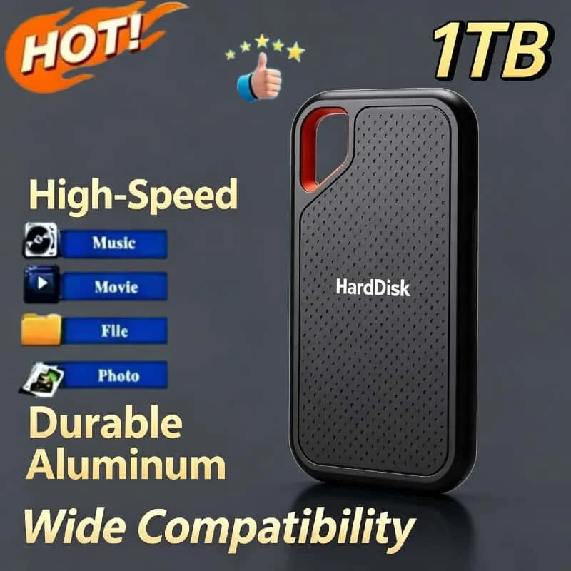 E61 1TB External SSD Ultra Lightweight Pocket Sized No Driver Plug and Play for Windows Mac Linux Laptop Supreme Elite Edition
E61 1TB External SSD Ultra Lightweight Pocket Sized No Driver Plug and Play for Windows Mac Linux Laptop Supreme Elite Edition
