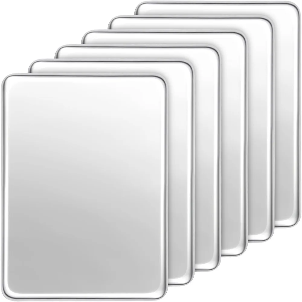 Remerry, 6 шт., набор форм для выпечки, 16 x 12 дюймов, большие металлические подносы из нержавеющей стали для выпечки тостера, духовки, еды Hea
Remerry, 6 шт., набор форм для выпечки, 16 x 12 дюймов, большие металлические подносы из нержавеющей стали для выпечки тостера, духовки, еды Hea