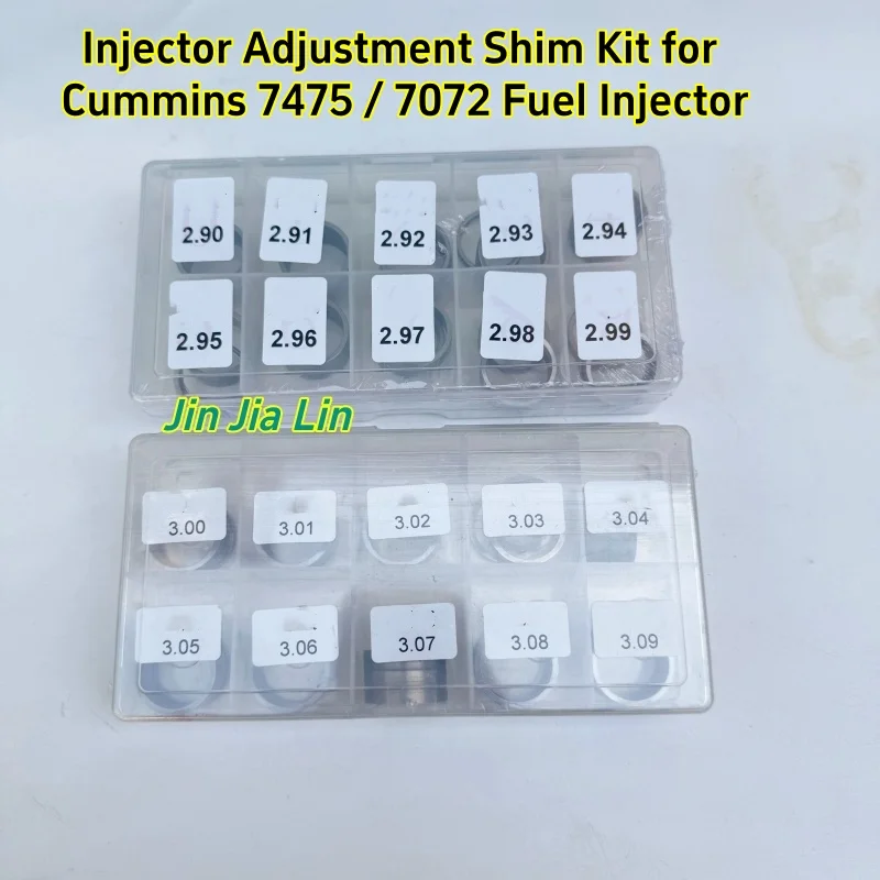 Injector Adjustment Shim Kit for Cummins 7475 / 7072 Fuel Injector
Injector Adjustment Shim Kit for Cummins 7475 / 7072 Fuel Injector