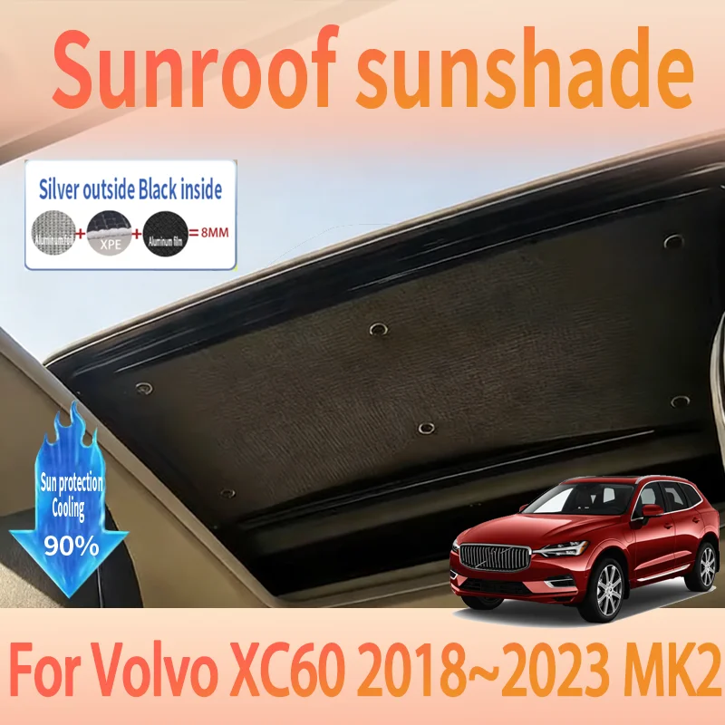 Auto Sunroof Sunshades For Volvo XC60 2018~2023 MK2 2019 2020 Car Skylight Roof Sunscreen Heat Insulation Anti-UV Accessories
Auto Sunroof Sunshades For Volvo XC60 2018~2023 MK2 2019 2020 Car Skylight Roof Sunscreen Heat Insulation Anti-UV Accessories