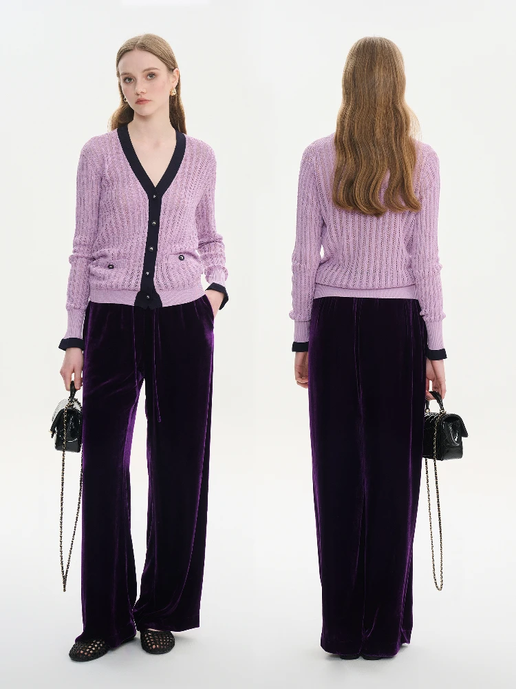 YMAIMAI Spring New Sle Mis Vine Purple Silk Open Cardigan Knitted Outerwear Color Blo Hollow out Street Sle Women's S...
YMAIMAI Spring New Sle Mis Vine Purple Silk Open Cardigan Knitted Outerwear Color Blo Hollow out Street Sle Women's S...