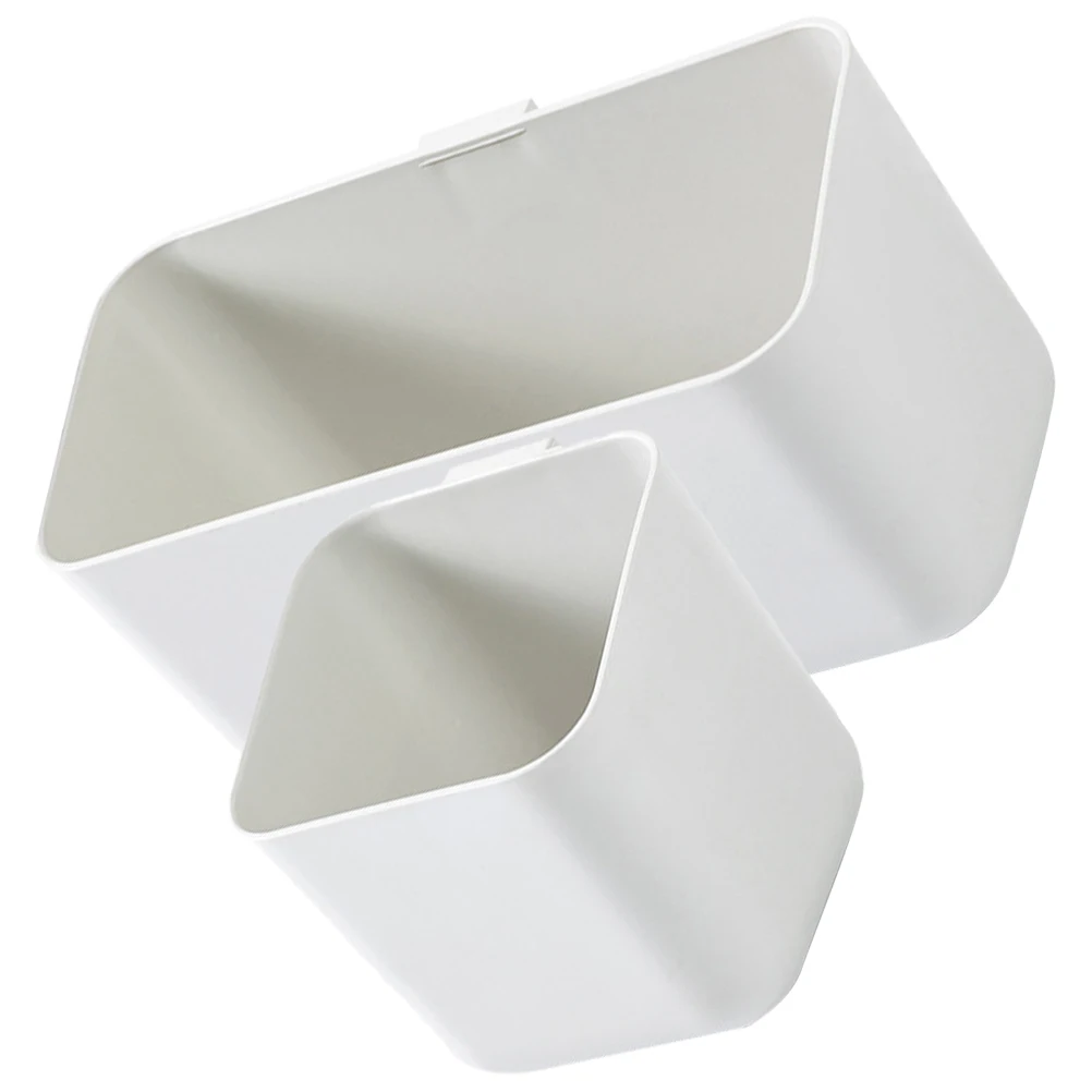 2pcs Wall Mount Bathroom Organizer White Storage Baskets Hanging Bin Shelf Vanity Organization No Punch Case Drain
2pcs Wall Mount Bathroom Organizer White Storage Baskets Hanging Bin Shelf Vanity Organization No Punch Case Drain