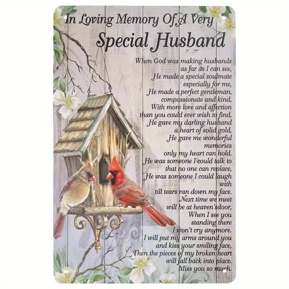 Chic Metal Tin Sign Vintage Tin Sign Cardinal Bird I Never Left You I Watch You Every Day-Retro Bedroom Wall Decoration Cave Bar
Chic Metal Tin Sign Vintage Tin Sign Cardinal Bird I Never Left You I Watch You Every Day-Retro Bedroom Wall Decoration Cave Bar