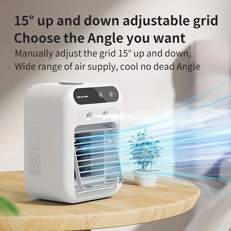 USB Dual Spray Mini Portable Air Cooler Fan Evaporative Air Conditioner Humidifier 20dB Quiet Desktop Cooling Fan for Home
USB Dual Spray Mini Portable Air Cooler Fan Evaporative Air Conditioner Humidifier 20dB Quiet Desktop Cooling Fan for Home