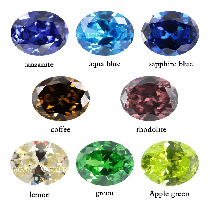 5A Oval Shape Cubic Zirconia Stone Aquablue Tanzanite Sapphire Green brown Multicolor Brilliant Cut Synthetic Gems For Jewelry
5A Oval Shape Cubic Zirconia Stone Aquablue Tanzanite Sapphire Green brown Multicolor Brilliant Cut Synthetic Gems For Jewelry