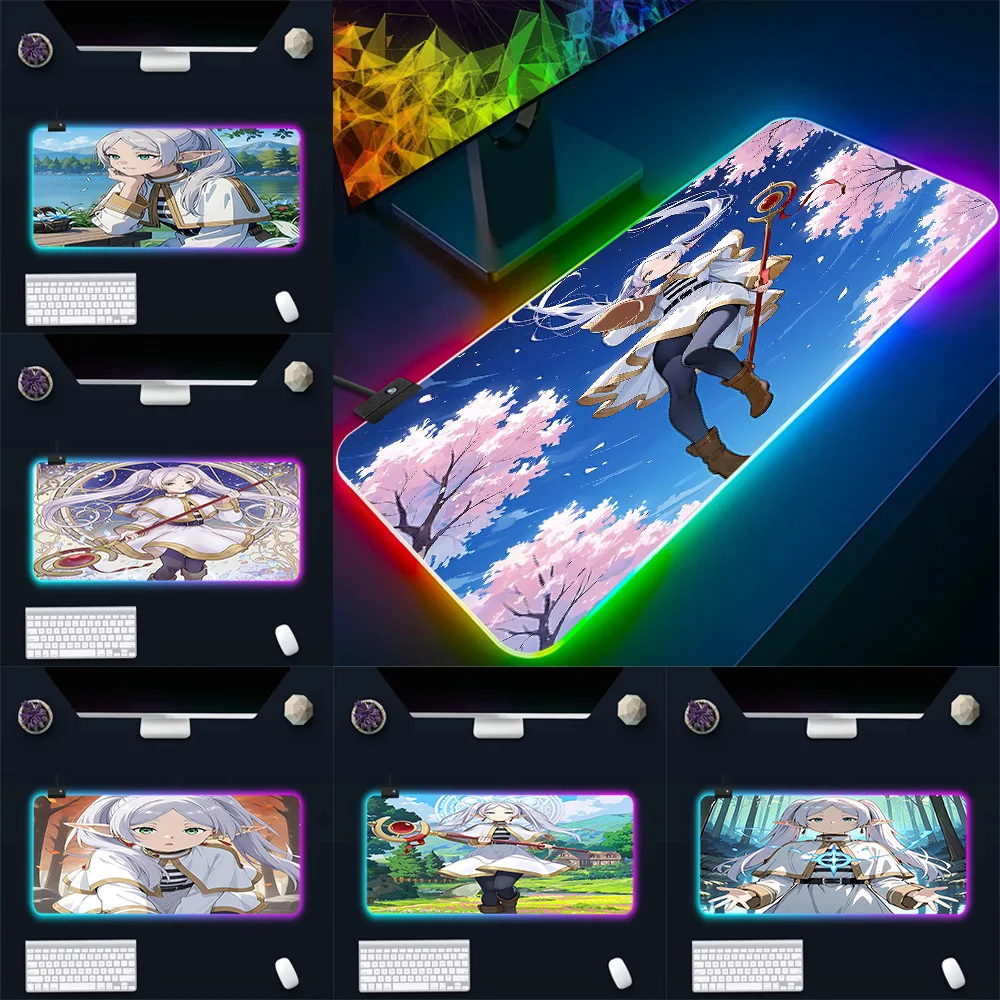 Коврик для мыши с RGB-подсветкой для ПК-геймеров, аниме-дизайн F-FrierenS, светодиодный, резиновый, для игрового компьютера
Коврик для мыши с RGB-подсветкой для ПК-геймеров, аниме-дизайн F-FrierenS, светодиодный, резиновый, для игрового компьютера
