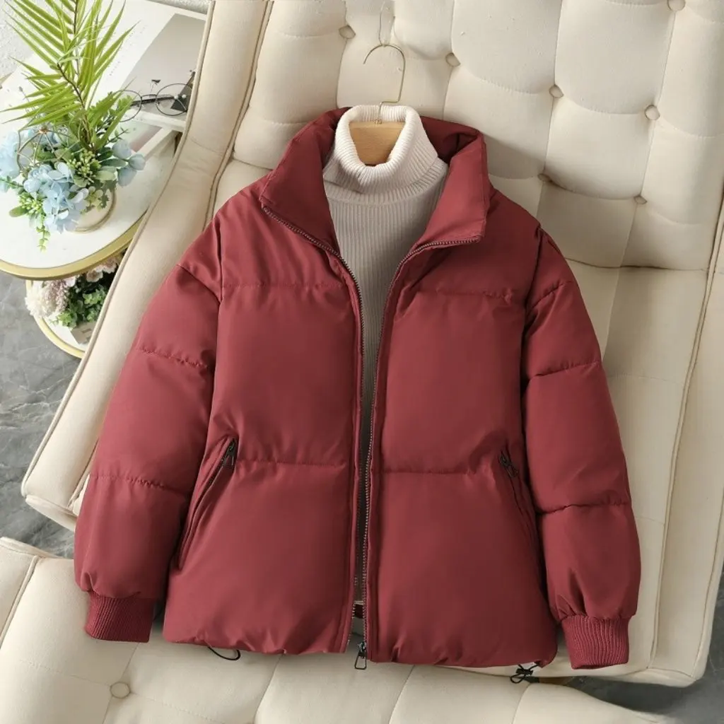 Women's Cotton Coat Warm Bread Style Loose Slimming Look European And American Inspired Short Lazy Winter Outerwear
Women's Cotton Coat Warm Bread Style Loose Slimming Look European And American Inspired Short Lazy Winter Outerwear