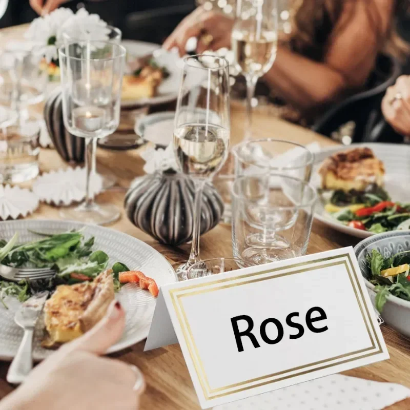 50PCS Gold Silver Name Place Cards Wedding Seating Cards with Numbers Table Decor for Christmas Birthday Party Greeting Card
50PCS Gold Silver Name Place Cards Wedding Seating Cards with Numbers Table Decor for Christmas Birthday Party Greeting Card