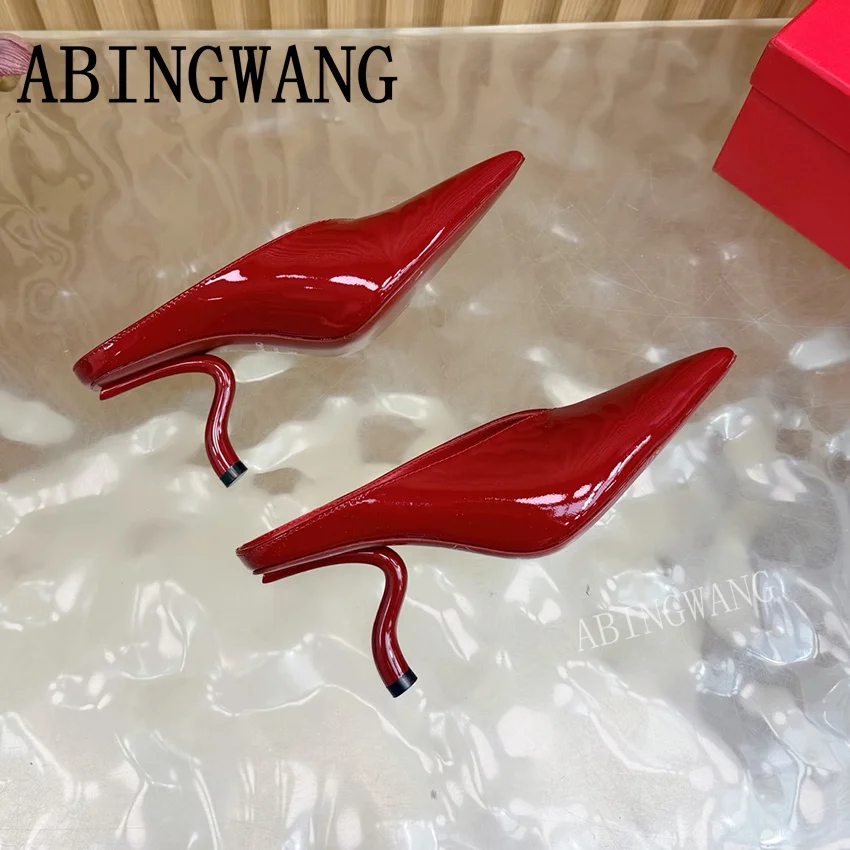Sexy Runway Strange High Heel Slippers Women Classics Pointed Toe Ladies Slides Summer Party Dress Shoes For Women
Sexy Runway Strange High Heel Slippers Women Classics Pointed Toe Ladies Slides Summer Party Dress Shoes For Women