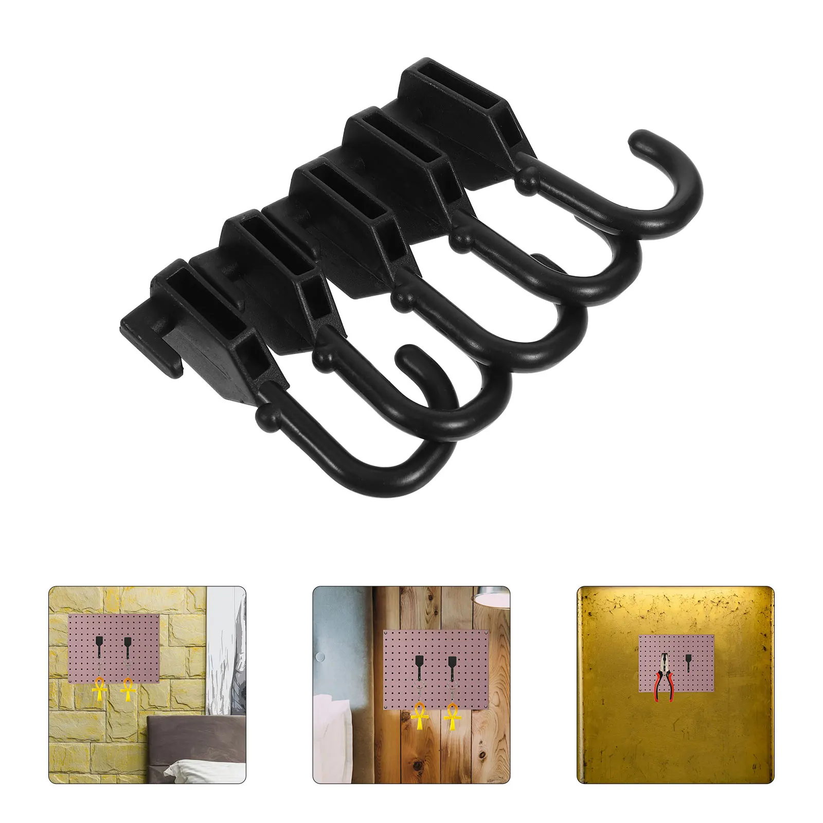 5pcs Heavy Duty Abs Wall Organizer Peg Hooks Tool Hangers Garage Storage Accessories Black Display Rack For Tools Jewelry Hooks 
5pcs Heavy Duty Abs Wall Organizer Peg Hooks Tool Hangers Garage Storage Accessories Black Display Rack For Tools Jewelry Hooks
