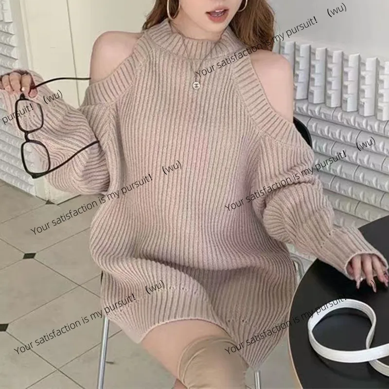 ZOCI-semi-turtleneck sweater skirt women's autumn and winter loose medium and long off-the-shoulder neck knitted sweater top
ZOCI-semi-turtleneck sweater skirt women's autumn and winter loose medium and long off-the-shoulder neck knitted sweater top