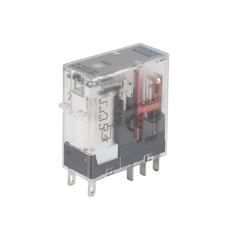 CHINT Intermediate Relay NJX12/2Z(D) 2NO 2NC 8-Pin NJX12/1Z(D) 1NO 1NC 5-Pin AC220V DC24V Slim Miniature Relay
CHINT Intermediate Relay NJX12/2Z(D) 2NO 2NC 8-Pin NJX12/1Z(D) 1NO 1NC 5-Pin AC220V DC24V Slim Miniature Relay