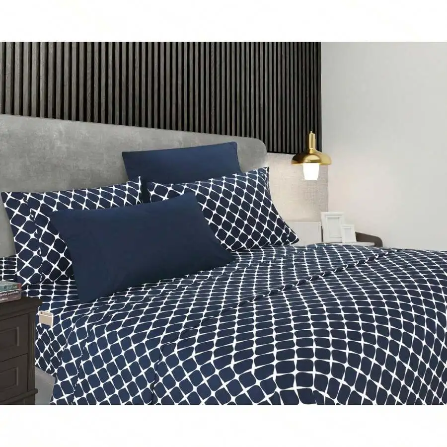 Elegant Comfort Luxury 4/6pcs Geometric Bloomingdale Sheet Set 16 Inch Deep Pockets - Ultra Soft Machine Washable Luxury 6-Piece
Elegant Comfort Luxury 4/6pcs Geometric Bloomingdale Sheet Set 16 Inch Deep Pockets - Ultra Soft Machine Washable Luxury 6-Piece