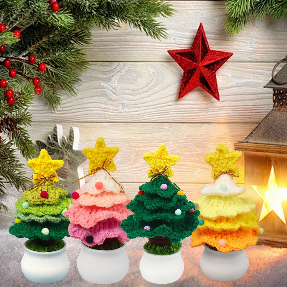 Knitted Christmas Tree Decorations New Year Artificial Christmas Tree Table Ornament Diy Hand Knitted Christmas Tree Home Decor
Knitted Christmas Tree Decorations New Year Artificial Christmas Tree Table Ornament Diy Hand Knitted Christmas Tree Home Decor