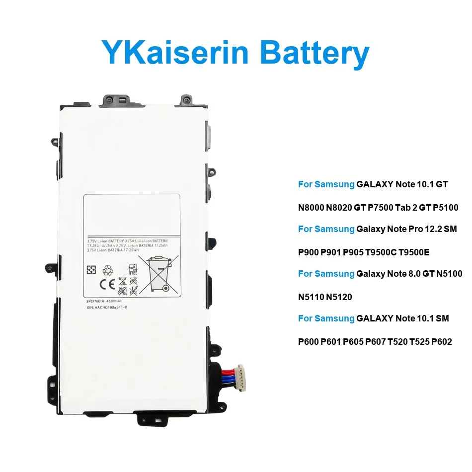 Battery T8220E T8220C For Samsung Galaxy Note 8.0 10.1 GT N5100 N5110 N5120 N8000 N8010 N8020 P5100 P5110 P5120 P7500 P7510 Pro
Battery T8220E T8220C For Samsung Galaxy Note 8.0 10.1 GT N5100 N5110 N5120 N8000 N8010 N8020 P5100 P5110 P5120 P7500 P7510 Pro