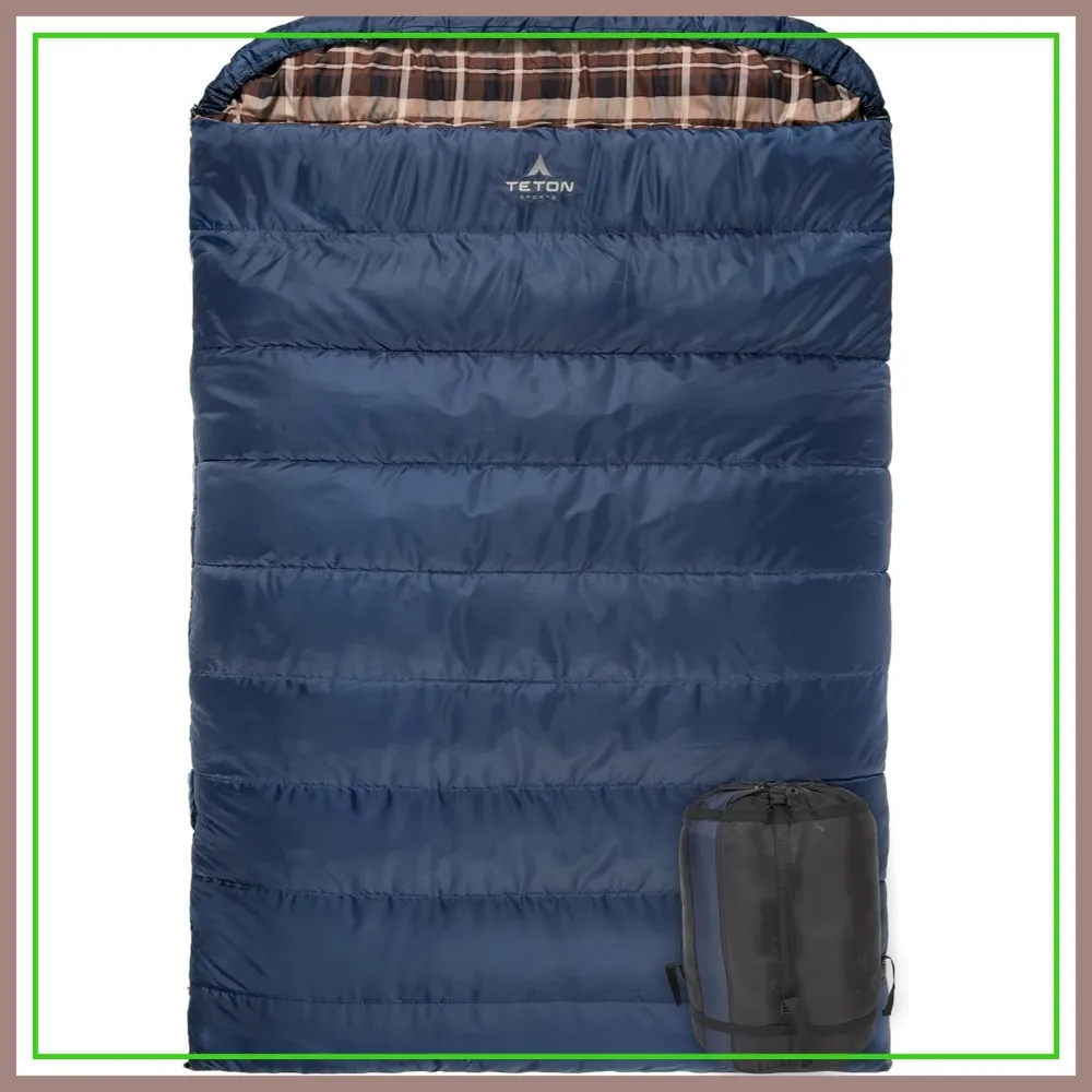 Queen Size Double Sleeping Bag for Family Camping, Hunting, Base Camp - Includes Compression Sack
Queen Size Double Sleeping Bag for Family Camping, Hunting, Base Camp - Includes Compression Sack