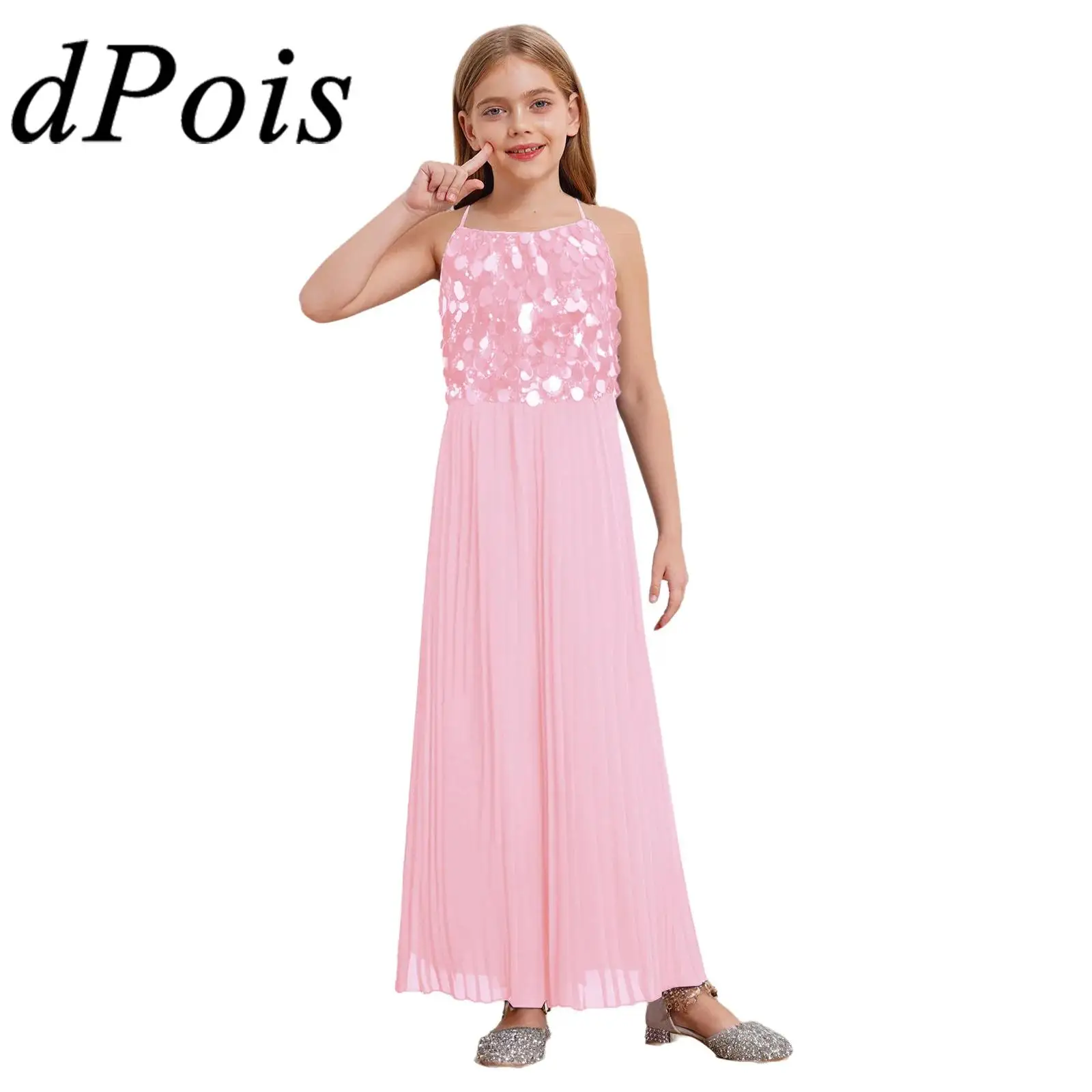 Длинный комбинезон принцессы с блестящими пайетками для девочек, вечерние комбинезоны для танцев, выпускного вечера, карнавальный фестивальный костюм, детские комбинезоны
Длинный комбинезон принцессы с блестящими пайетками для девочек, вечерние комбинезоны для танцев, выпускного вечера, карнавальный фестивальный костюм, детские комбинезоны