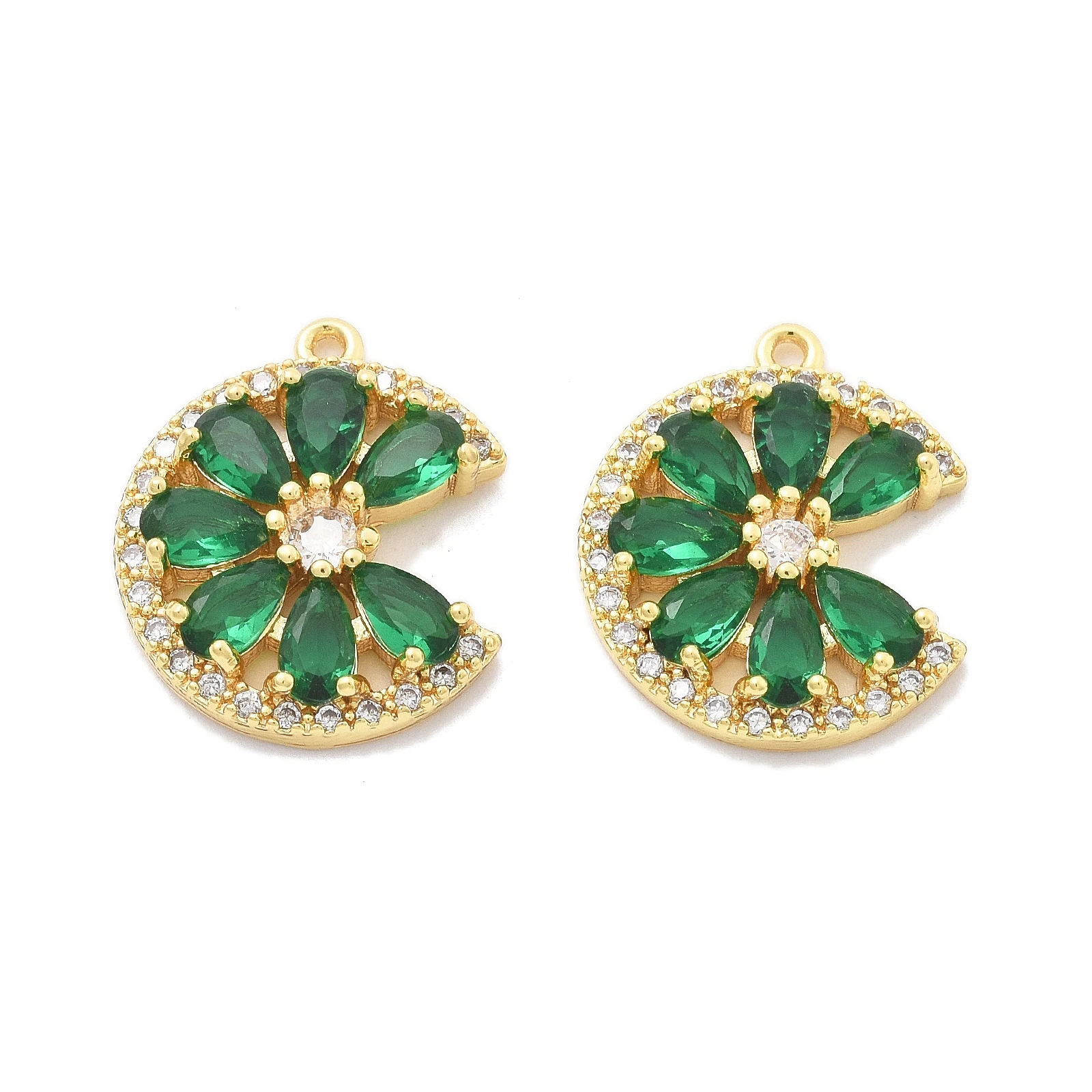 10pcs Metal Micro Pave Cubic Zirconia Pendants Flower Charms Real 18K Gold Plated for Making DIY Jewelry Necklace Earring Crafts
10pcs Metal Micro Pave Cubic Zirconia Pendants Flower Charms Real 18K Gold Plated for Making DIY Jewelry Necklace Earring Crafts