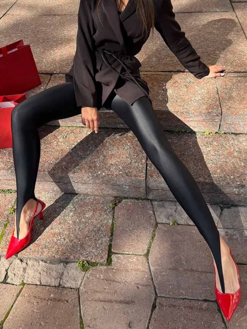 KEXU Summer New Women Shiny Stretchy Footed Leggings, Nylon Slim Glitter Pants
KEXU Summer New Women Shiny Stretchy Footed Leggings, Nylon Slim Glitter Pants