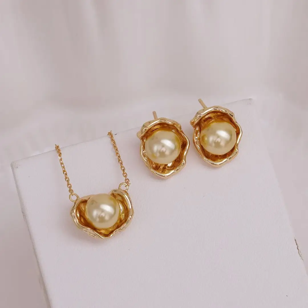 S925 Sterling Silver Necklace and Earrings Set Base Mounts Findings Mounting Jewelry Set Parts Fittings for 8-9mm Pearls
S925 Sterling Silver Necklace and Earrings Set Base Mounts Findings Mounting Jewelry Set Parts Fittings for 8-9mm Pearls