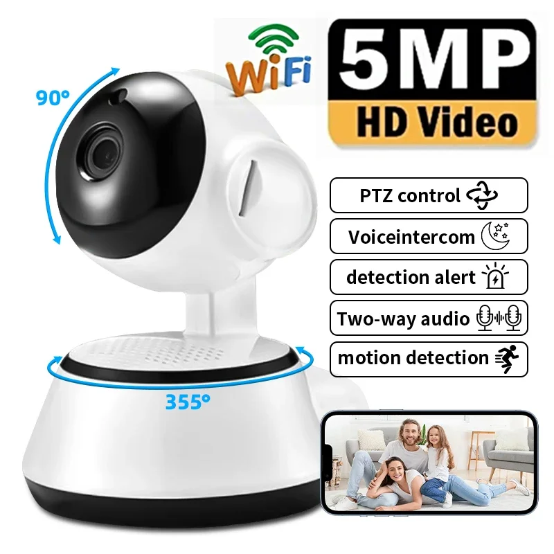 8MP PTZ IP Camera Wireless WIFI Baby Monitor Smart Home Intelligent CCTV Indoor Camera Auto AI Human Tracking Two-Way Audio
8MP PTZ IP Camera Wireless WIFI Baby Monitor Smart Home Intelligent CCTV Indoor Camera Auto AI Human Tracking Two-Way Audio
